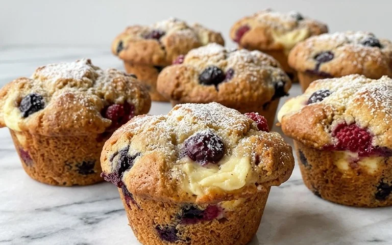 Berry Cream Cheese Muffins
