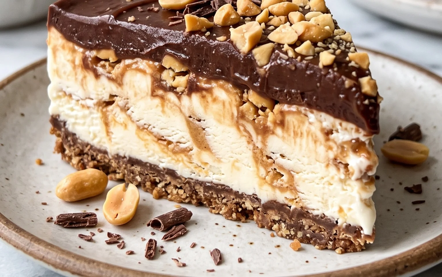 Buster Bar Ice Cream Cake
