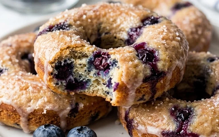 Blueberry Cake Donuts