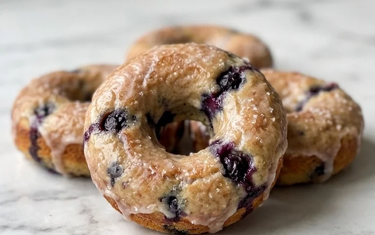 Blueberry Cake Donuts