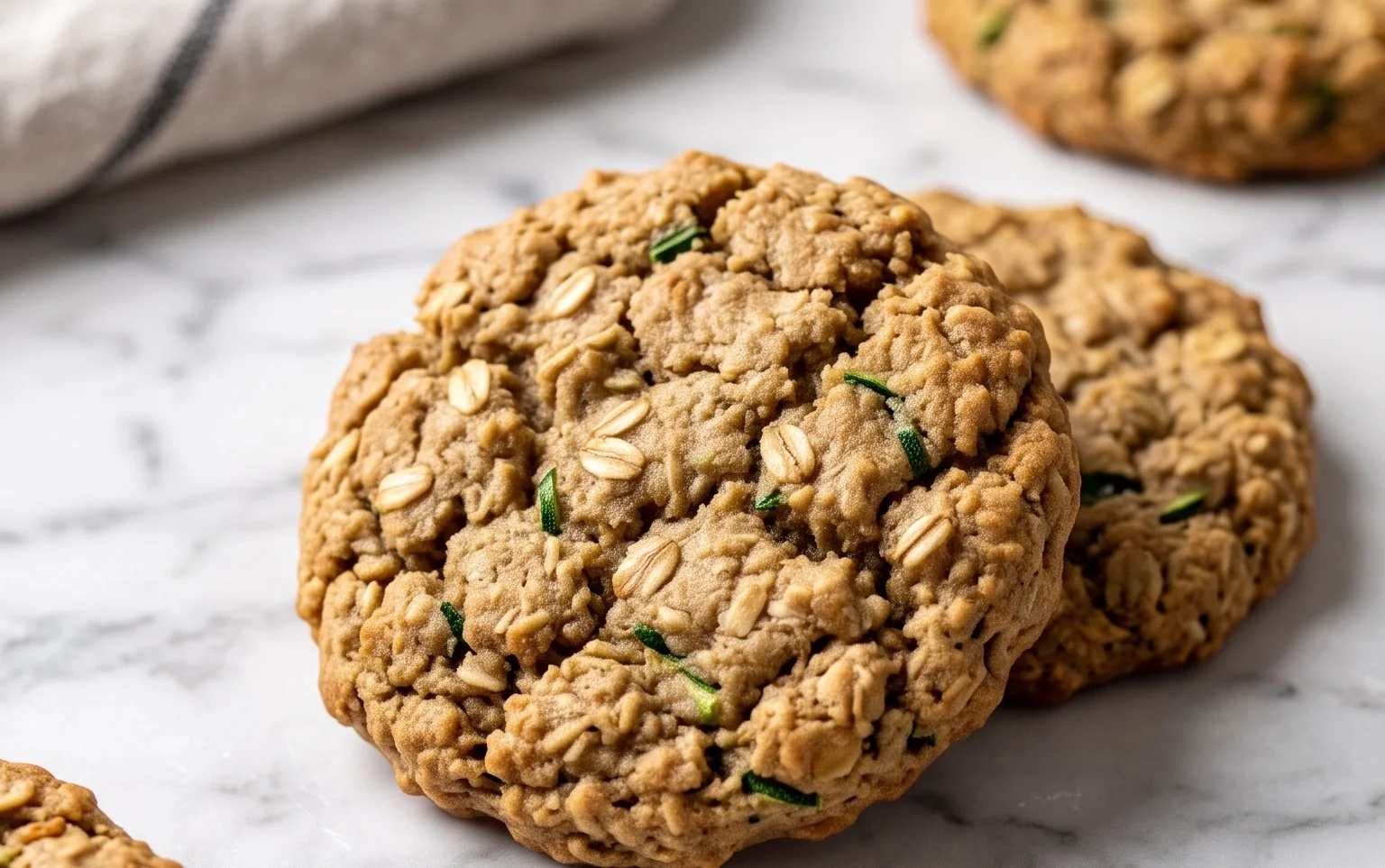 Healthy Zucchini Oatmeal Cookies