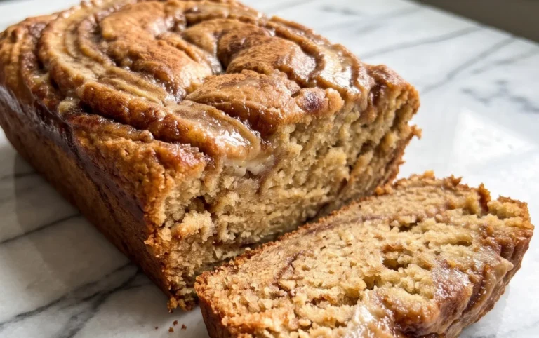Cinnamon Roll Banana Bread