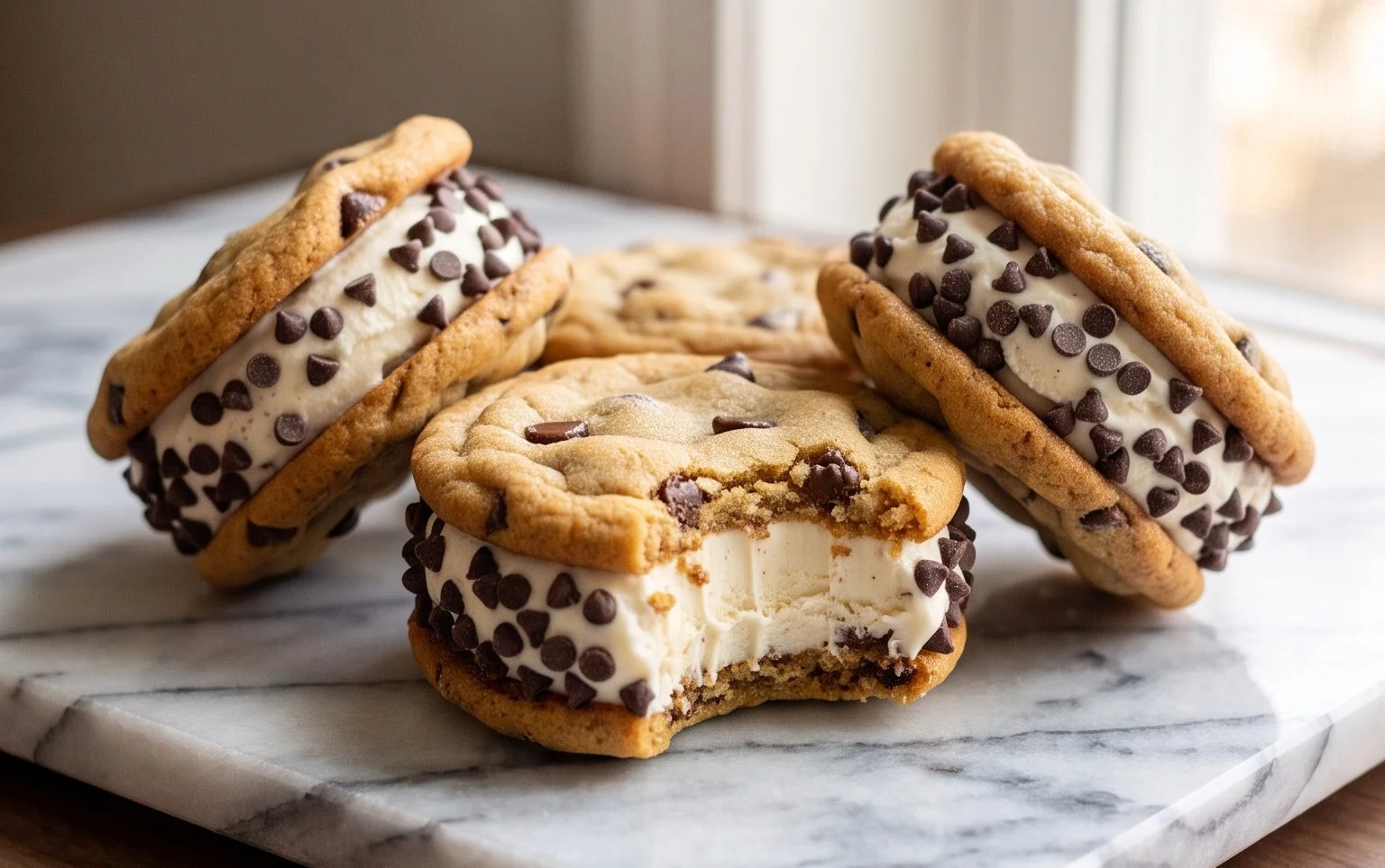 Cookie Ice Cream Sandwiches (Like a Chipwich!)