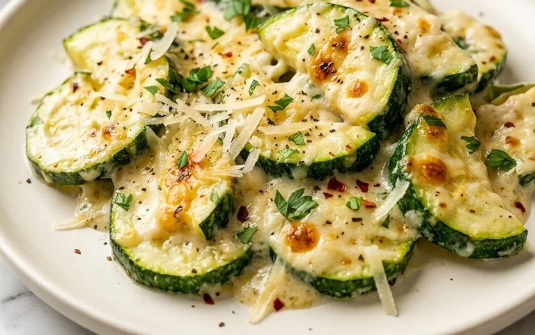 Creamy Parmesan Zucchini