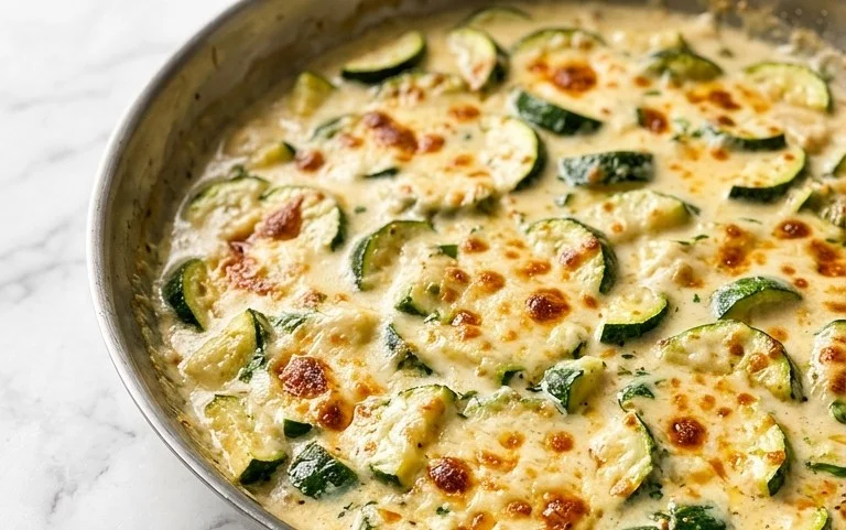 Creamy Parmesan Zucchini