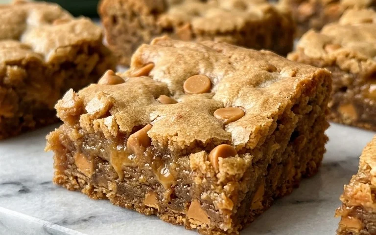 Chewy Butterscotch Zucchini Blondies