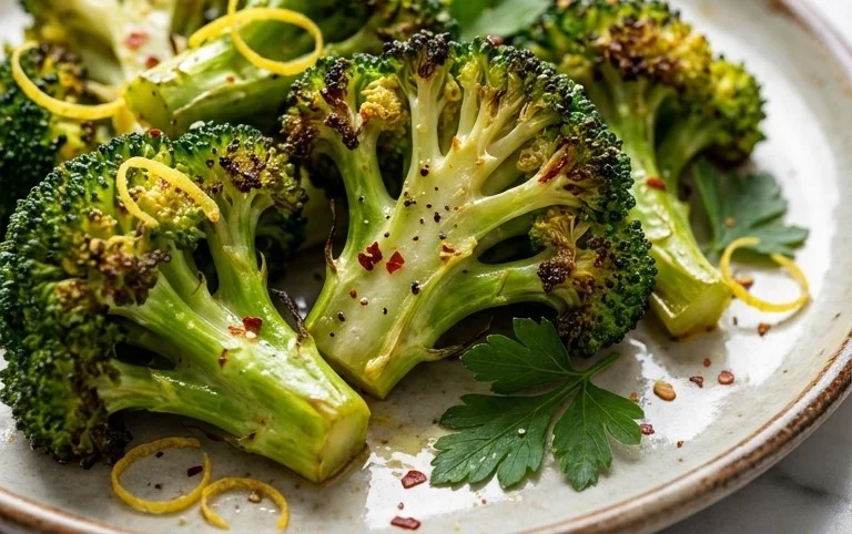 Oven Roasted Broccoli (Baked Broccoli)