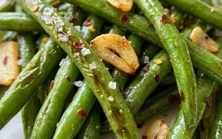 Sautéed Green Beans Recipe with Garlic